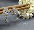 Cz Ad Tops And Stud Earring Rodium Sku 934 C1 - rchiecreation