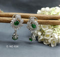 Cz Ad Tops And Stud Earring Rodium Sku 934 C1 - rchiecreation