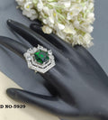 Cz Finger Ring Sku-5939 E4 - rchiecreation