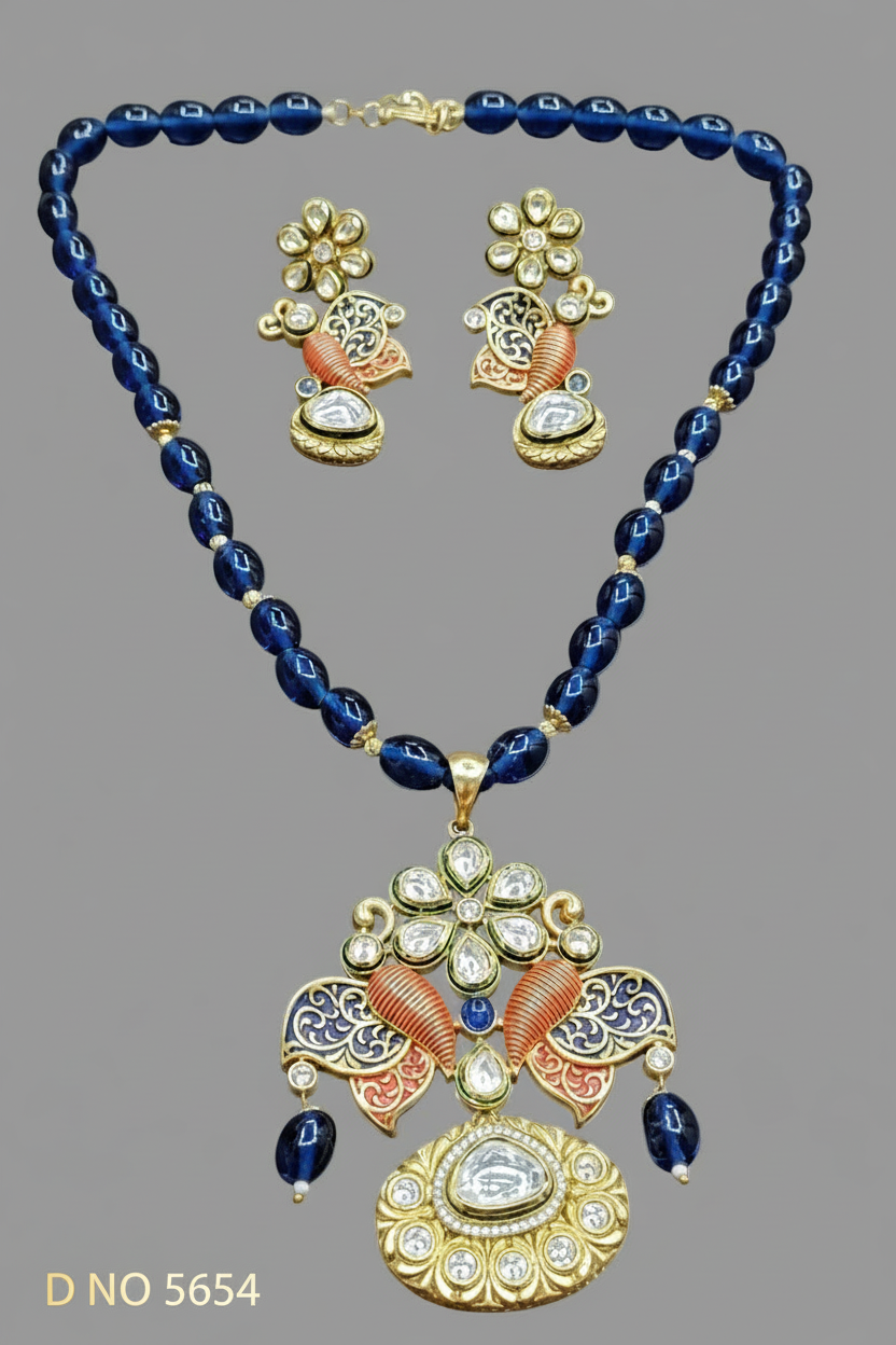 Fusion Kundan Mala Sku-5654  H-2