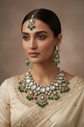 Green moissinate necklace set by Rchie Wholesale