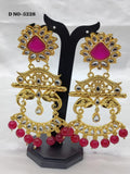 Kundan Earring Golden Sku-5228 D4 - rchiecreation