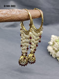 Mehandi Hoop Bali jhumki Earring Sku-983 - rchiecreation