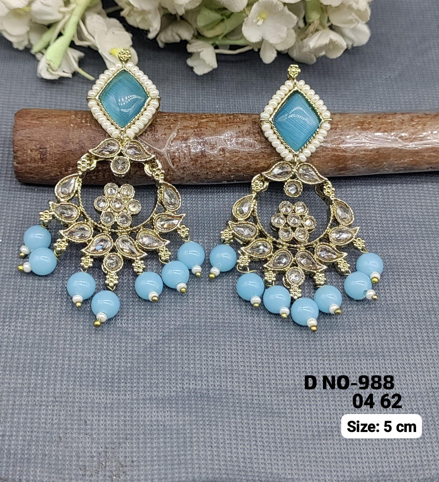 Polki Mehandi Earring Sku 988-A rchiecreation