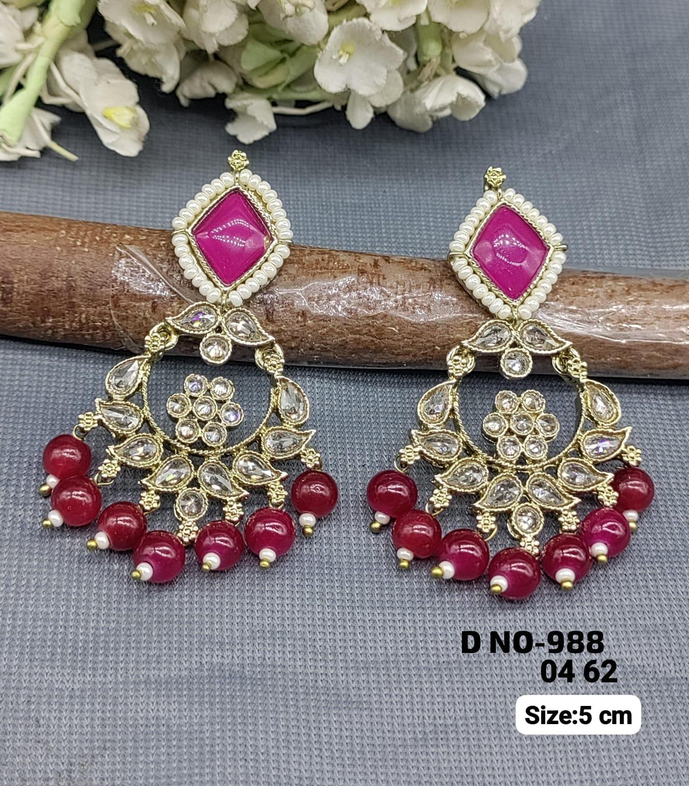 Polki Mehandi Earring Sku 988-A rchiecreation