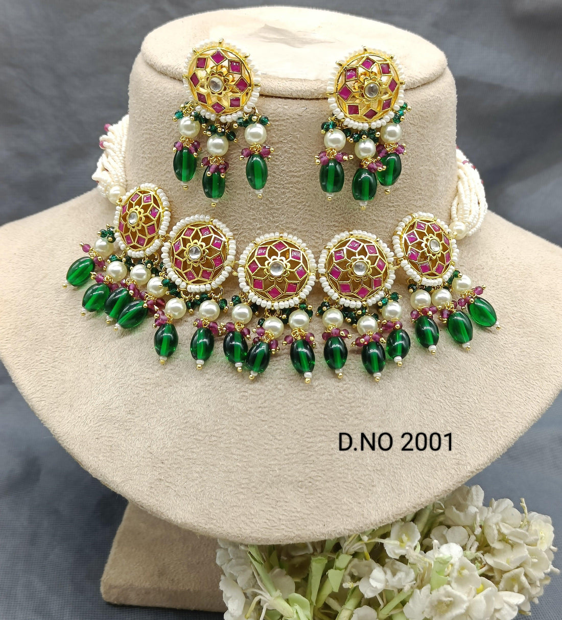 Pacchi Kundan Necklace Sku- 2001 - rchiecreation