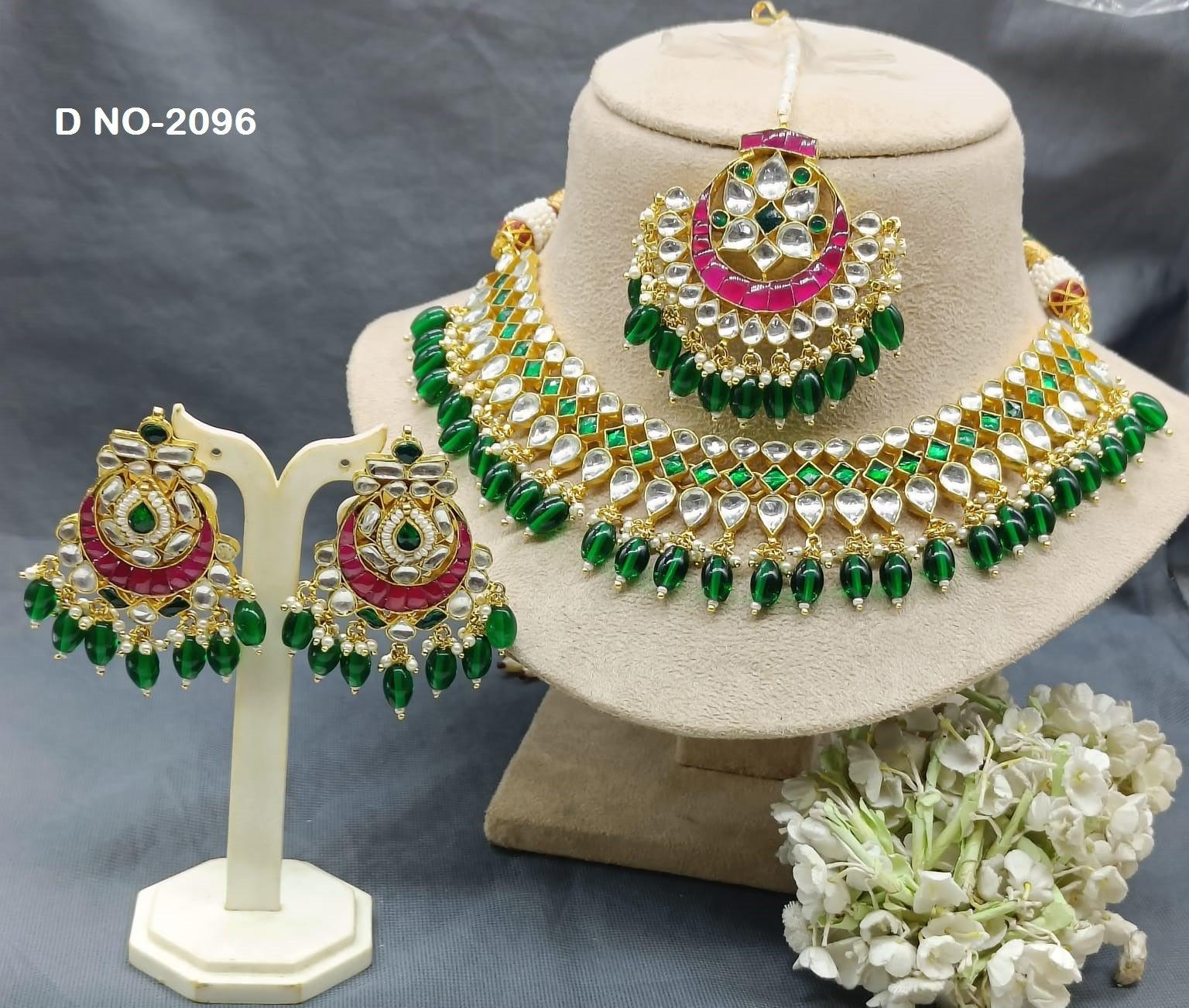 Pachi kundan Necklace Sku-2096 - rchiecreation