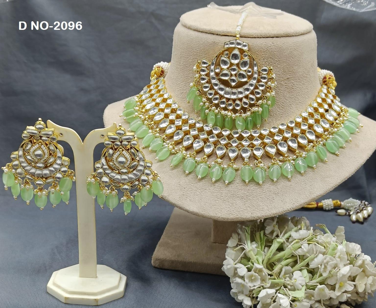 Pachi kundan Necklace Sku-2096 - rchiecreation