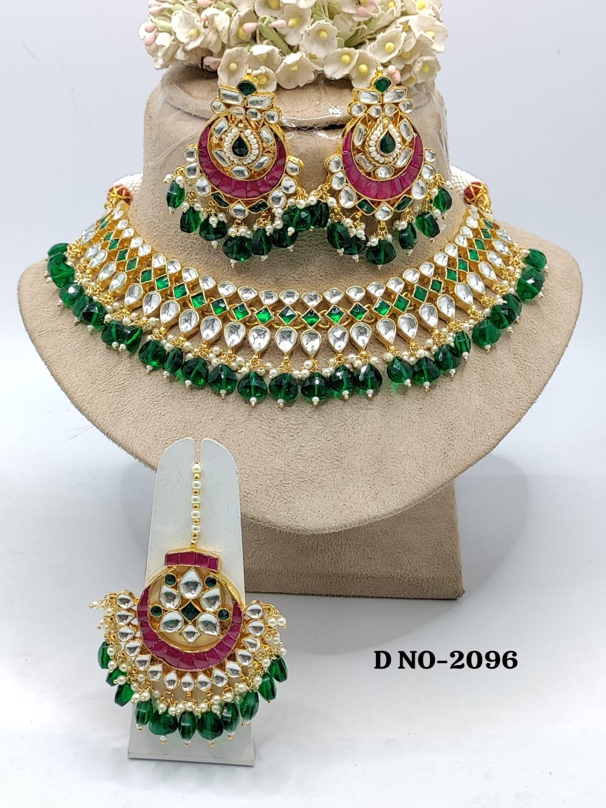 Pachi kundan Necklace Sku-2096 - rchiecreation