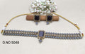 Pearl Polki Choker Necklace Mehndi Set Sku- 5048 B2 - rchiecreation