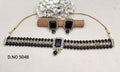Pearl Polki Choker Necklace Mehndi Set Sku- 5048 B2 - rchiecreation