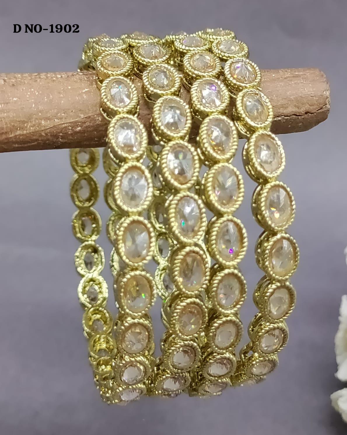 Polki Bangles Sku 1902 G2 - rchiecreation