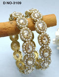 Polki Bangles Sku-3109 F2 - rchiecreation