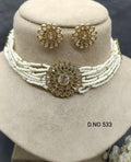 Polki Choker Mehndi Set Sku -533 B1 - rchiecreation