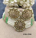 Polki Choker Necklace Sku- 5788 B4 - rchiecreation