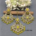 Polki Earring & Tica Mehandi Sku 946 A1 - rchiecreation