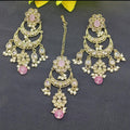 Polki Earring & Tica Mehndi Sku 446 A2 - rchiecreation