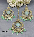Polki Earring & Tica Mehndi Sku- 760 A1 - rchiecreation
