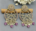 Polki Earring Mehndi Sku 227 A1 - rchiecreation