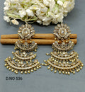 Polki Earring Mehndi Sku 536 E3 - rchiecreation