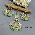 Polki Earring+Tika Sku 764 A1 - rchiecreation