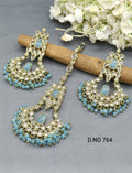 Polki Earring+Tika Sku 764 A1 - rchiecreation