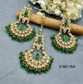 Polki Earring+Tika Sku 764 A1 - rchiecreation