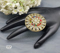 Polki Mehandi Finger Ring SKU 693 E2 - rchiecreation