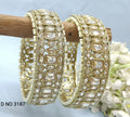 Polki Mehendi Bangles Sku 3187 F2 - rchiecreation