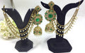 Polki Mehndi Bahubali Earring Sku-625 A4 - rchiecreation