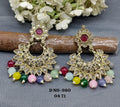Polki Mehndi Earring Sku-980 A1 - rchiecreation