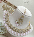 Polki Mehndi Necklace Set Sku-5675 B2 - rchiecreation