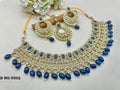 Polki Necklace Mehandi Set Sku- 5502 B1 - rchiecreation