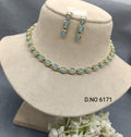 Polki Necklace Mehandi Set Sku-6171 B1 - rchiecreation