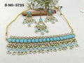 Polki Necklace Mehndi Set Sku-5725 B1 - rchiecreation