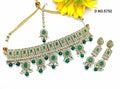 Polki Necklace Mehndi Set Sku-5752 B2 - rchiecreation