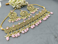 Polki Necklace Mehndi Set Sku-5754 B2 - rchiecreation