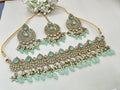 Polki Necklace Mehndi Set Sku-5754 B2 - rchiecreation