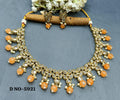 Polki Necklace Mehndi Set Sku-5921 B1 - rchiecreation