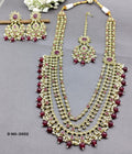 Polki Necklace Mehndi Set Sku-5922 B3 - rchiecreation