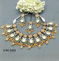Polki Victorian Kundan Necklace Set Sku 5435 B1 - rchiecreation