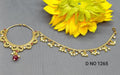 Rajputi Nath With White Pearls And Chain Sku 1265 H1 - rchiecreation