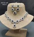 Ad Diamond Rodium Necklace Sku AN- 031 AP  D5 rchiecreation