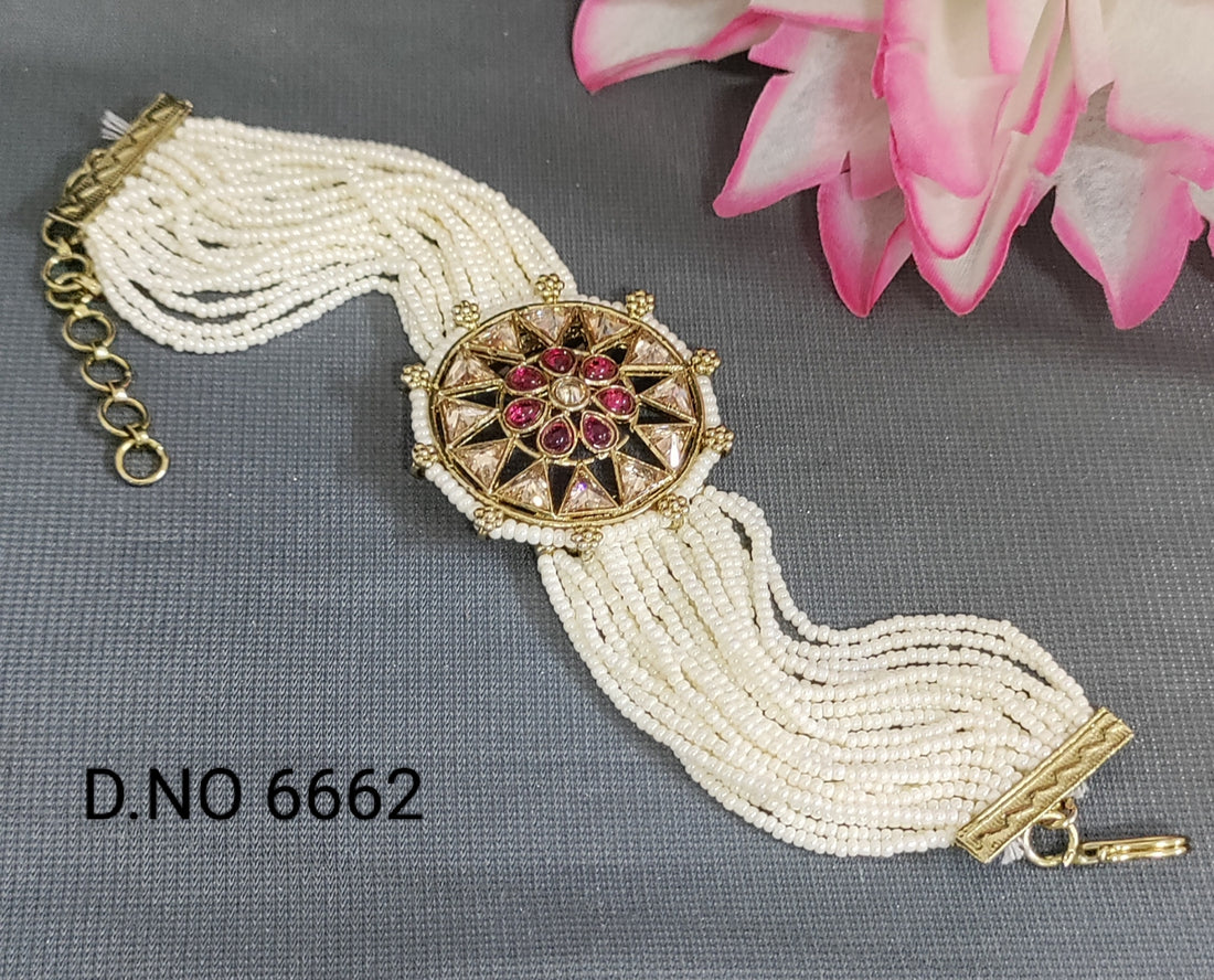 Polki Mehandi Bracelet Sku 6662 H1