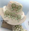 Artificial Choker Necklace Mehndi Set Sku-1816 B4 rchiecreation