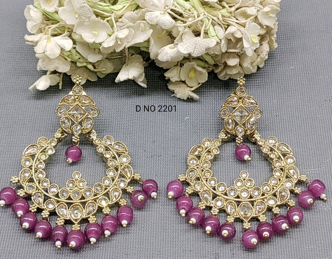 Polki Mehandi Earring  Sku 2201 A2