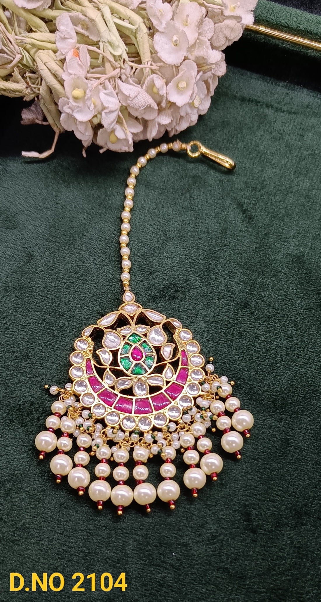 Pachi kundan tika Sku-2104