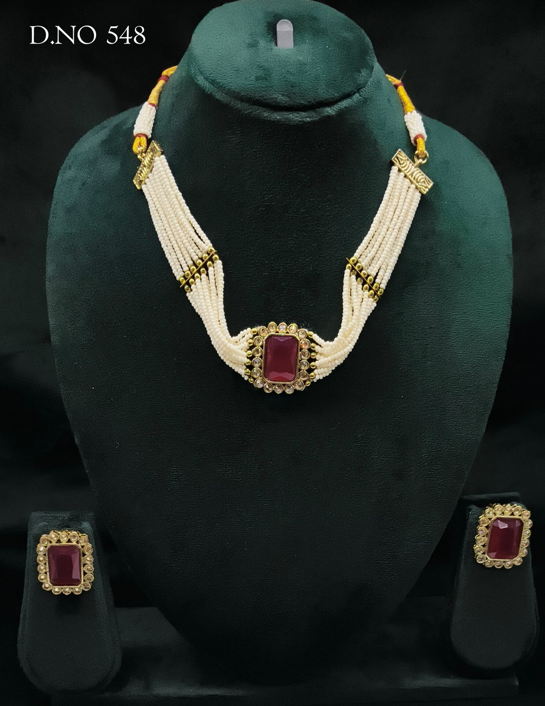 Polki Mehandi Chokar Necklace Sku 548 B-1