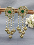 Mehandi Polki Earing SKU 1100 rchiecreation