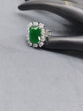 Rodium American Diamond Finger Ring Sku-5963 rchiecreation